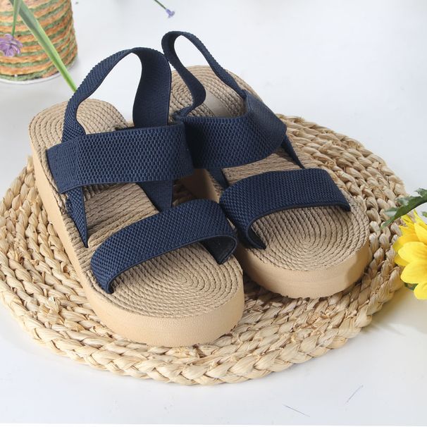 Chaussures pour femmes Eva Sandales à bout fermé à semelle épaisse pour femmes Été Nouveau style Mode Semelle souple Chaussures pour femmes légères et confortables_voghion.com