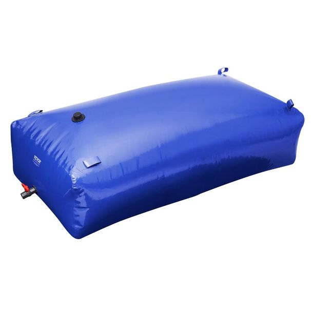 Serbatoio di stoccaggio pieghevole blu da 1000 litri, capacità 1000 litri, grande, morbido, per acqua, gallone, 264 litri, in PVC, per camper_voghion.com