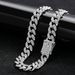 Personalisierte Hip Hop Herren Universal Full 3mm Diamant besetzte vergoldete Halskette Cuban Chain_voghion.com