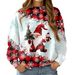 Cross-Border Sweater Herbst Winter New Deer Christmas Strickpullover Europäisch Amerikanischer Stil Locker Langarm Rundhals_voghion.com