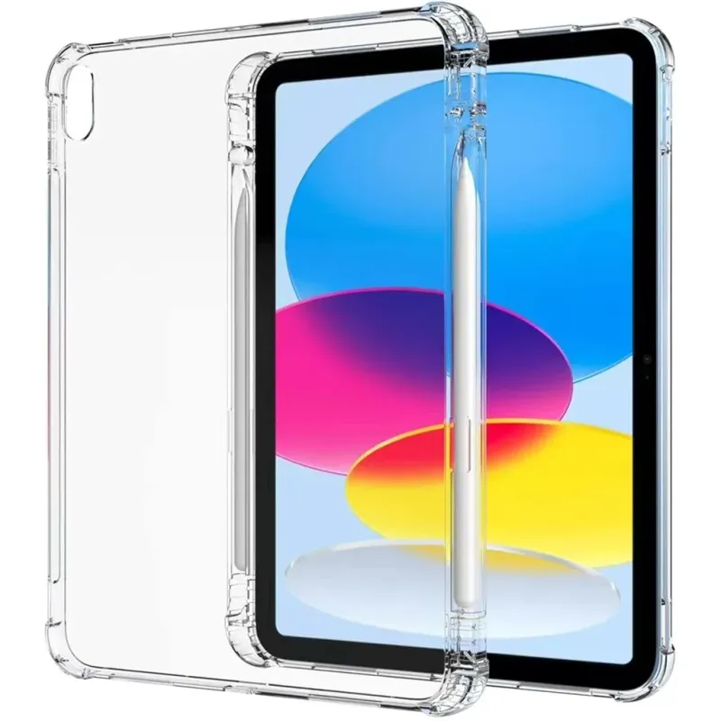 Transparent Aribag bordsskal för iPad 11:e generationen 11 tum A16 2025 ultratunt fodral med pennhållare för iPad 10,9" 10:e generationen 2022_voghion.com