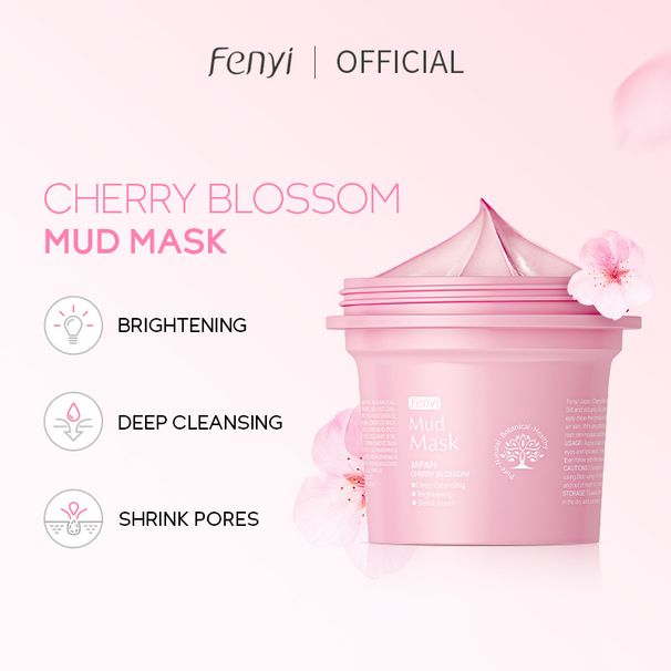 Treatments & Masks Japanese Sakura Mask Mud 100g Deep Cleansing Pores Apply Mask Skin Care Products_voghion.com