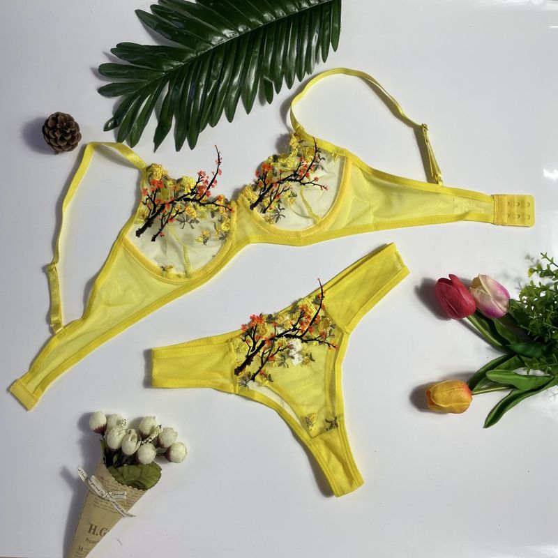 Women's Intimates Sexy Embroidered Underwear Sexy Underwear In Multiple Colors And Sizes_voghion.com