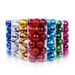 24-Piece Christmas Ornament Ball Set - 3cm Decorative Hanging Balls For Tree, Home, Shop & Window Display_voghion.com