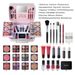24-Color Professional Makeup Palette Set - Eyeshadow, Lipstick, Blush & Highlighter Kit - Trendy & Versatile Cosmetic Collection (Black/Rose/Silver)_voghion.com