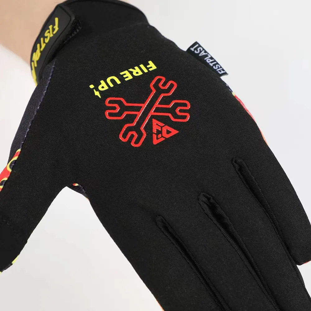 FISTPLAST Mountain Bike Wear Resistant Rainbow Touchscreen Off Road Motorcycle Riding Gloves_voghion.com