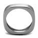 TK2668 - High polished (no plating) Stainless Steel Ring with No Stone_voghion.com