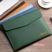 Personalizza Nome Multifunzione Ufficio Documenti A4 File Pouch Pu Saffiano Pelle Busta Borsa Business Conferenza_voghion.com
