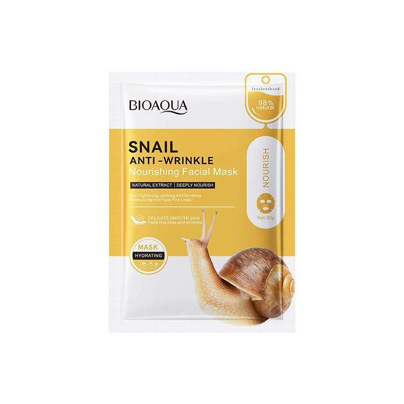 BIOAOUA Pearl Whitening Hyaluronic Acid Anti-Wrinkle Nourishing Mask 25g Single Piece_voghion.com