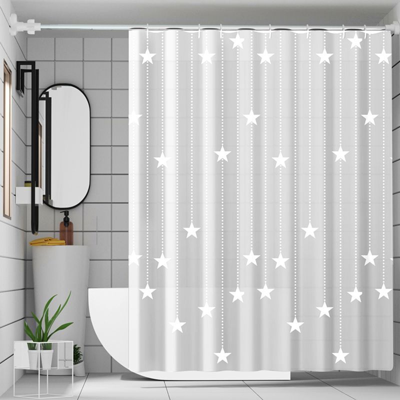 Bathroom Thermal Partition No-Drill Set Door Hanging Waterproof Fabric Shower Room Water Blocking Curtain_voghion.com