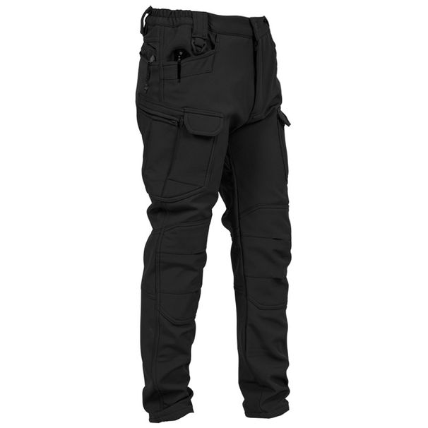 Herreklær Utendørs angrepsbukser Soft Shell Tactical Pants Fleece Varm Uformell Overalls Pluss Fløyel Tykkede fjellklatringsbukser_voghion.com