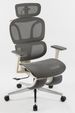 Ergonomic Office Chair With Footrest, High Back Computer Office Chair With Dynamic Lumbar Support, 2D Headrest, 4D Armrest, Sponge Seat, Mesh Home Office Desk Chair For Adults, Grey_voghion.com