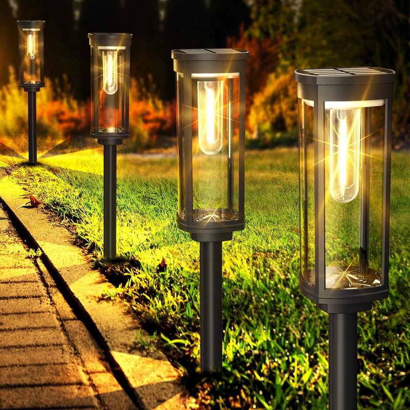 Solar Pathway Lights Outdoor 8 Pack, Bright Solar Path Lights Outside Waterproof, Solar Sidewalk Lights Solar Powered Landscape Lights for Walkway Dri_voghion.com