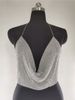 European and American cross-border 2020ins foreign trade nightclub low-cut backless flashing diamond chain strap deep V navel vest fz1364_voghion.com