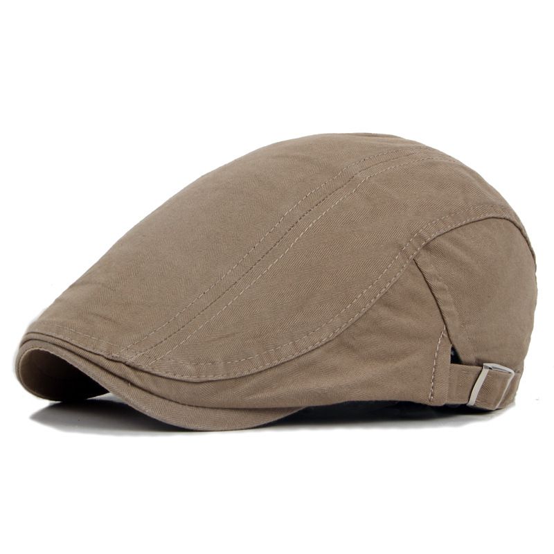 Unisex Beret for men and women single-layer thin cotton painter's hat Solid color cap casual forward hat_voghion.com