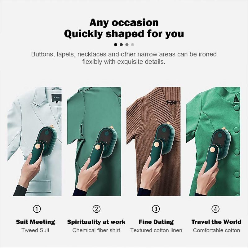 50ML 33W Mini Folding Hanging Iron Wet And Dry Electric Steam Iron Portable Handheld Clothing Ironing Machine For Travel At Home_voghion.com