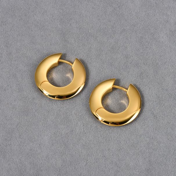 Orecchini a cerchio minimalisti da donna - Orecchini geometrici in oro e argento per donna, design semplice ed elegante, ipoallergenici e leggeri_voghion.com