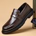 Mocassini piatti in morbida pelle da uomo, casual, primavera estate, 2025, nuovi, slip-on, scarpe comode_voghion.com