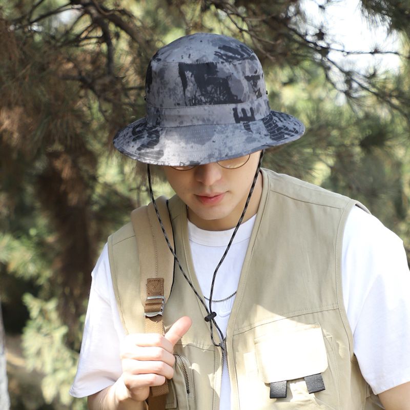 Fisherman Hat Summer Outdoor Men's Couple Korean Japanese Style Thin Sun Hat Outdoor Leisure Camping Sun Hat_voghion.com
