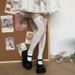 Y2K Millennial Hot Hollow Lace DIY Elastic Band Cosplay Lolita Soft Girl Over-the-Knee Thigh Socks_voghion.com