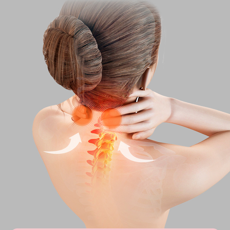 Smark Neck Massager Electric Hot Compress Neck Massage Voice USB Recharging EMS Therapy Pulse Pain Relief Tool With_voghion.com