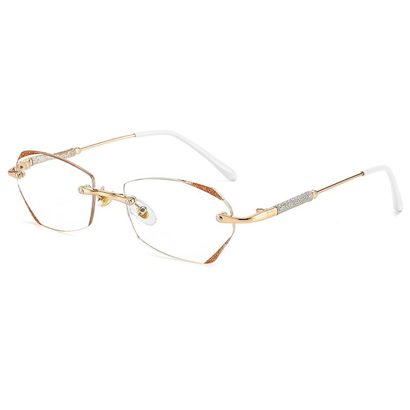 New rimmed frameless anti blue light starlight fine flash same presbyopic glasses_voghion.com
