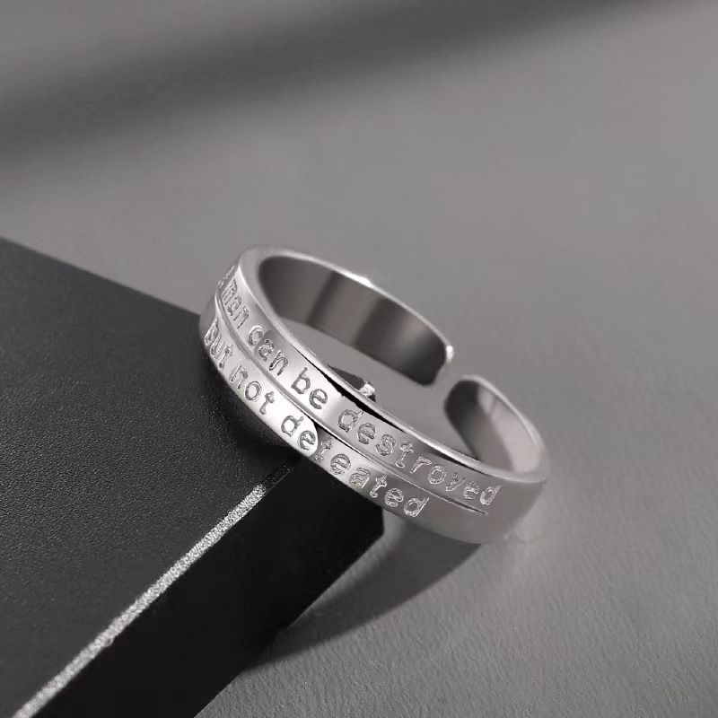 Der alte Mann und das Meer für Männer Trendy Ins Nischendesign Einfacher Zeigefinger Herren-Einzelring_voghion.com