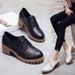 SHLIANG New Women's Leather Shoes Fashion Lock Shoes Thick Bottom Casual Shoes Solid Color Breathable Ankle Boot For Women Y0311_voghion.com