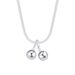 Carlini's Silver Pure Silver, collier femme haut de gamme, petit et moyen métal, pendentif cerise_voghion.com