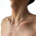 Collana sottile in acciaio inossidabile con serpente quadrato, catena a clavicola a strati da uomo, multistrato_voghion.com