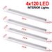 4X 12V 120 LED Car Interior Strip Lights Bar Light Car Van Caravan Boat Home Bus_voghion.com