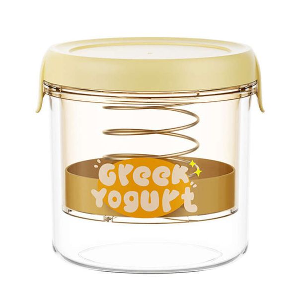 Griechischer hausgemachter alter Joghurt, Kaltextraktionskompression, Feinfilter, fester Separator_voghion.com