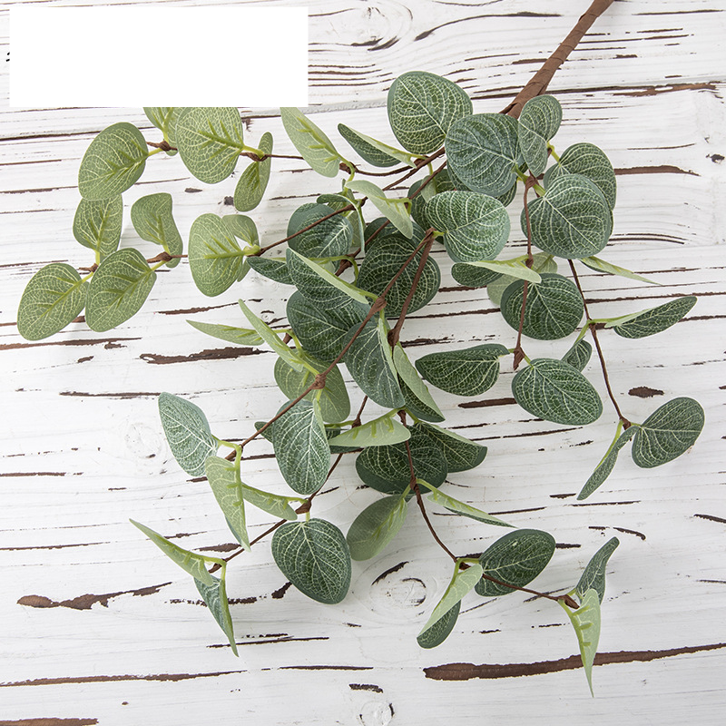 INS artificial flowers detachable two sections eucalyptus branch style home decoration cross-border wedding wholesale artificial flowers MW61216_voghion.com