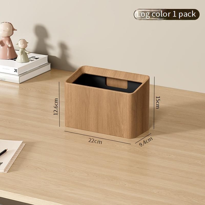 Mini søppelbøtte til skrivebordet, slank, plassbesparende design for kontor og hjem, 1,5 l kapasitet med avtakbar innerbøtte, moderne estetisk søppelbøtte_voghion.com
