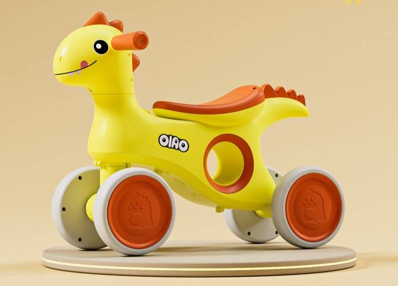 Carrinho de bebê leve com quatro rodas, scooter de dinossauro para crianças, carrinho Yo Yo, carrinho de equilíbrio para meninos e meninas, andador infantil rollover_voghion.com