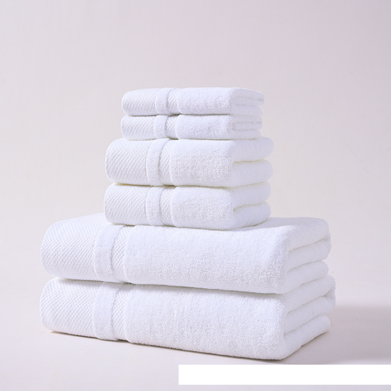 Toalla de algodón, toalla de baño, toalla cuadrada, juego de seis piezas, toalla de algodón para adultos, gruesa y absorbente_voghion.com