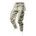 25 Frühling Sommer Neue Herren Freizeithosen Multi-Pocket Solid Color Loose Jogger Cargohose_voghion.com