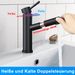 Glitzerlife Wasserhahn Waschtischarmatur Waschbecken - Schwarz Armatur Mit Herausziehbarer Brause Mischbatterie Ausziehbarer Kalt- Und Warmwasserhahn Einhebelmischer_voghion.com