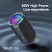 ZEALOT S61 Wireless Speaker With 20W Loud Stereo Sound, Outdoor Portable Speakers With Wireless 5.2, 6H Playtime, RGB Light, 3000mah Battery, Double_voghion.com