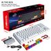 Clavier de jeu mécanique filaire 87 touches, manche rouge, pour bureau, Esports, prise amovible, plus de 20 spots lumineux blancs, offre spéciale_voghion.com