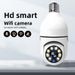 Câmera de vigilância panorâmica interna sem fio E27 com lâmpada HD Direct Home E27_voghion.com