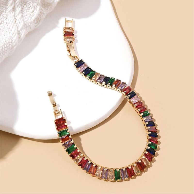 Shining Goddess High end Women's Bracelet Set with Colorful Zircon Adjustable, Unique, and Unique Festive Gifts Recommended Jewelry_voghion.com