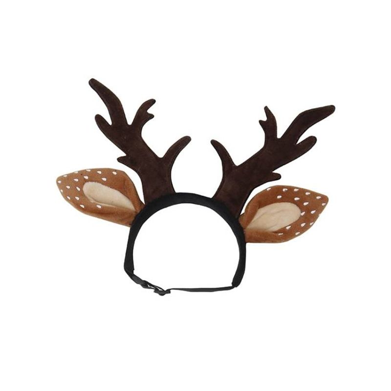 Haustier Weihnachten Dress Up Urlaub Ornament Geweih Haarband_voghion.com