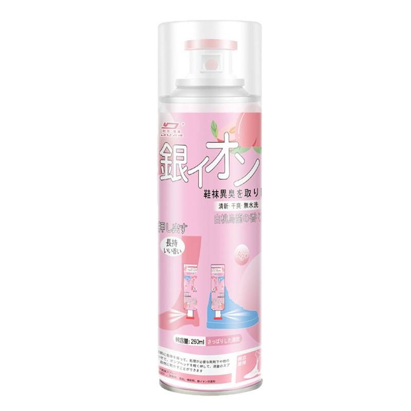 ZS Peach Oolong Shoe & Sock Deodorant Spray – Silver Ion Odor Eliminator For Footwear, Closet & Wardrobe – Long-Lasting Freshness_voghion.com