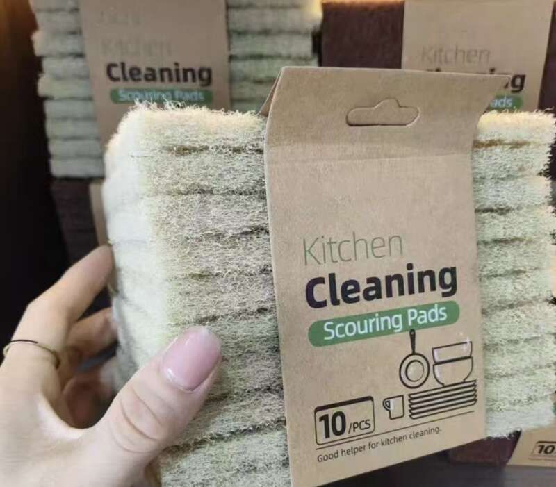 【 Better To Use Than Luffa Net 】 Natural Sisal Scouring Pad Made Pure Natural Material For Healthy Cleaning Of Pots,_voghion.com