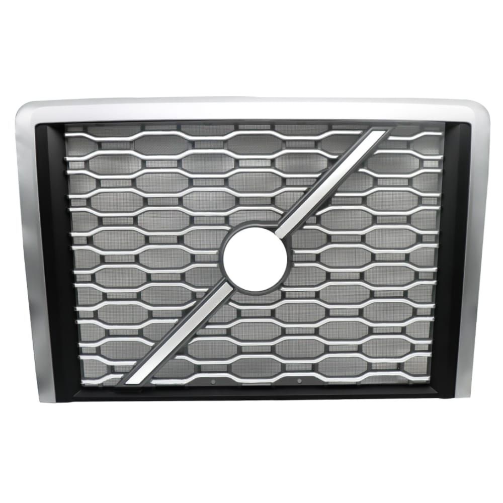 Chrome + Black Grille Fit For 2018+ Volvo VNL Semi Trucks, With Bug Screen_voghion.com