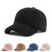 Autumn and Winter Women Baseball Artificial Lamb Wool Thicken Men Sun Hat Plush Fuzzy Outdoor Version Tide Warm Cap_voghion.com