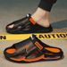 Men's Summer Slippers For Outdoor Wear, Anti Odor, Anti Slip, Shit Stepping Thick Sole, Outdoor Leisure Sports, Driving, Two Wear Beach Sandals_voghion.com