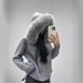 Retro Knit Cardigan Women's Oversized Hooded Sweater Coat With Faux Fur Collar Fashion Trends Oversized_voghion.com