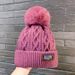 Winter new cashmere warm woolen hat cold hat fashion simple face small knitting_voghion.com